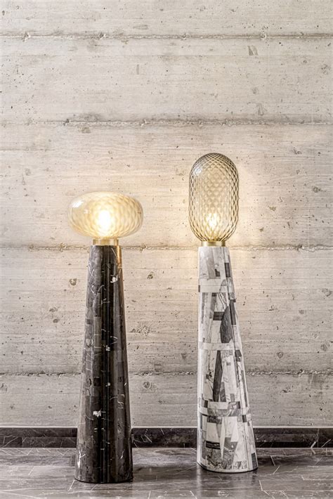 SEVEN BLOOMS | Carrara marble floor lamp By Stonethica design Matteo ...