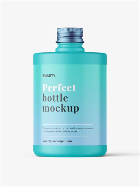 Matt screw cap bottle mockup - Mockups Design