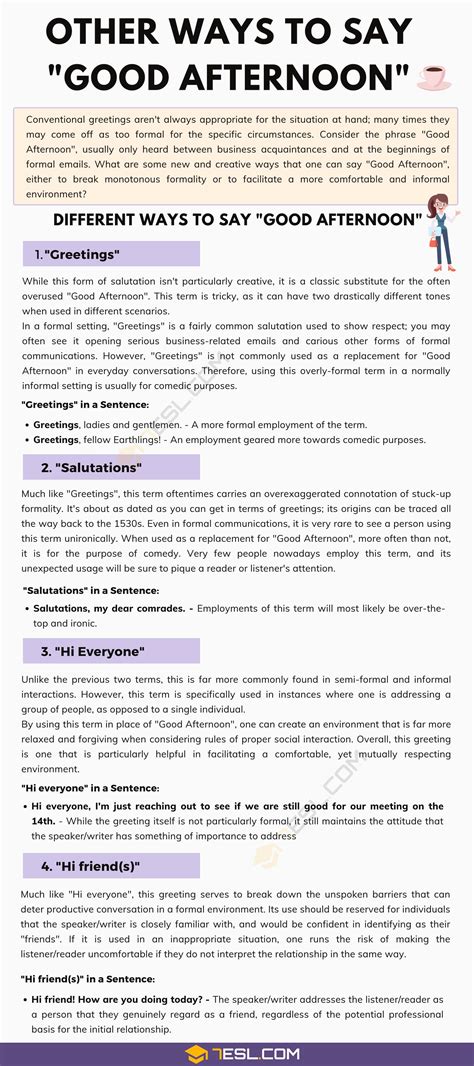 Good Afternoon Greetings For Facebook