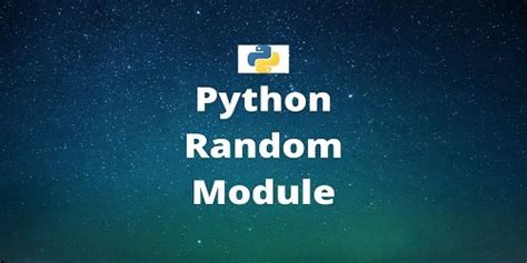Image result for Python Module Random