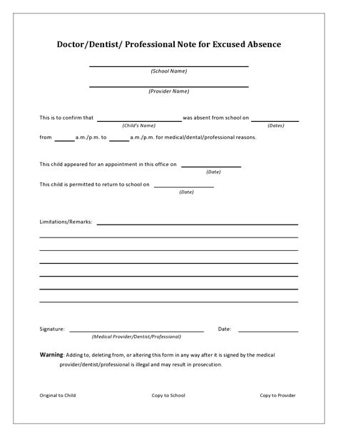 20 Real & Fake Dentist Notes For Work (100% FREE)