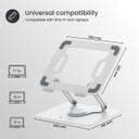 Portronics My Buddy K9 - Portable Laptop Stand - Adjustable Height ...