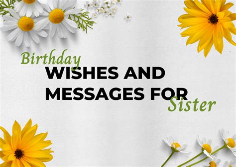 120 Birthday Wishes And Messages For Sister - Attraction Diary