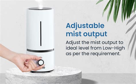 AGARO Caspian Cool Mist Ultrasonic Humidifier, 1.7 Litres, For Bedroom ...