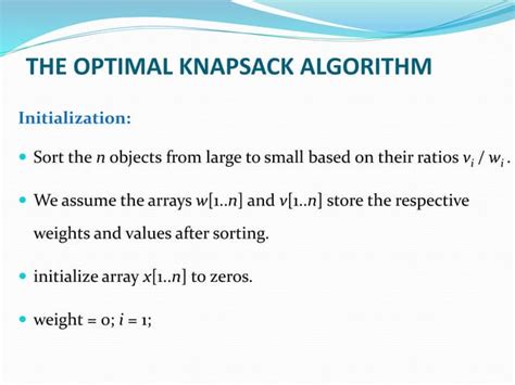 Image result for 0-1 Knapsack Problem Greedy Method