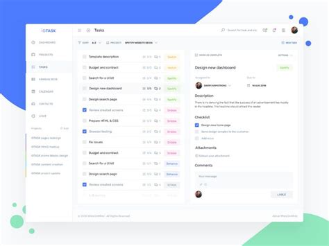 Image result for Web Project Management UI