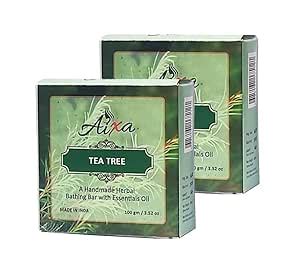 Buy Aixa Handmade Tea Tree Soap Bar, 100g - Natural Antibacterial and ...