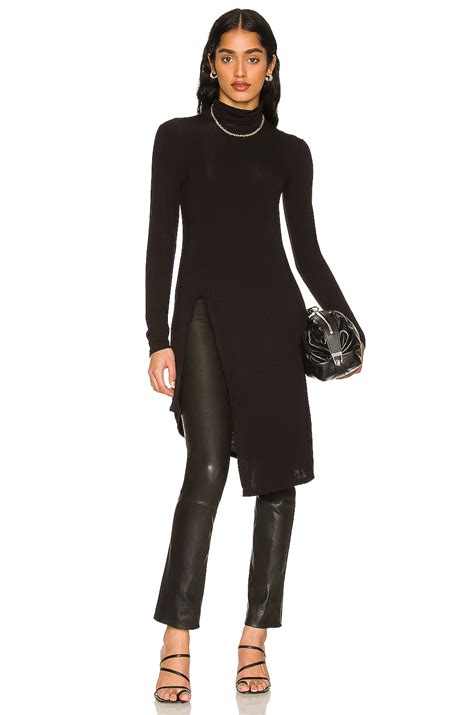 BCBGMAXAZRIA Knit Asymmetrical Top in Black | REVOLVE