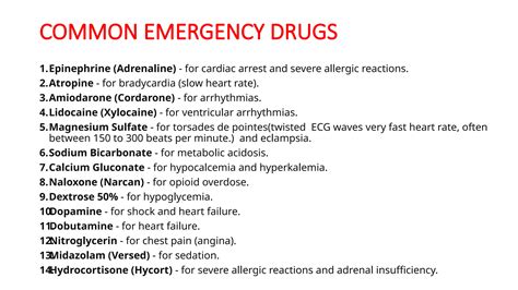 EMERGENCY DRUGS IN A CRASHCART.FOR NURSING STUDENTS.pptx