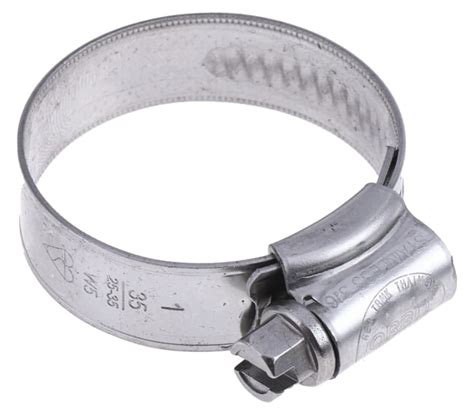 RS PRO | RS PRO 316 Stainless Steel Slotted Hex Hose Clip 35 mm ID ...
