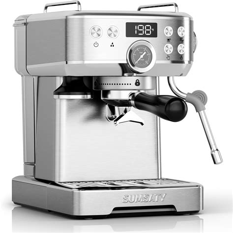 Amazon.com: SUMSATY Espresso Machine, Stainless Steel Espresso Machine ...