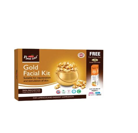 BEE ONE GOLD FACIAL KIT 26 GMS All Skin Types Skin For Women Prevents ...