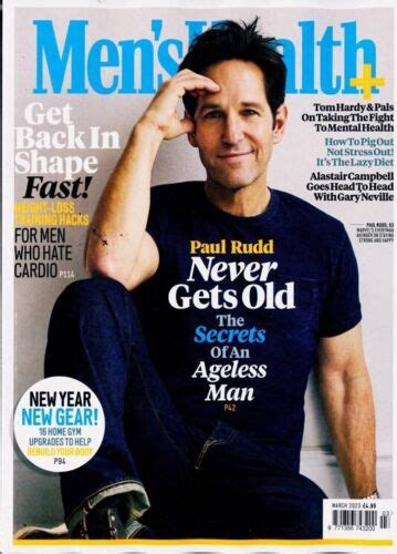 Mens Health Magazine March 2023 Paul Rudd Ant-Man India | Ubuy