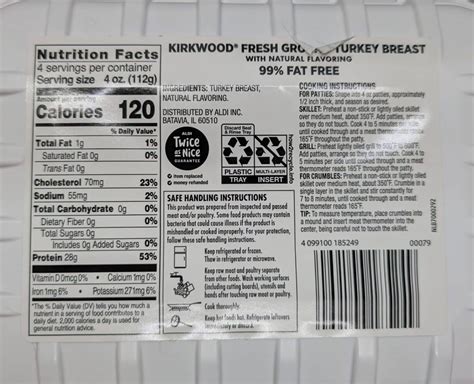 Kirkwood Fresh Ground Turkey | Aldi Reviewer
