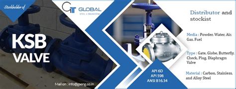 KSB valve and KSB make heavy pressure valve distributor in India