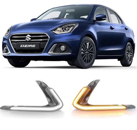Carvito Car Fog Lamp 2 in 1 DRL/LED with Turn Indicator Function Lights ...