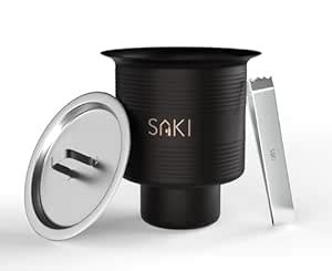 Buy SAKI Matte Ripple Stainless Steel Mini Ice Bucket with Tong | India ...