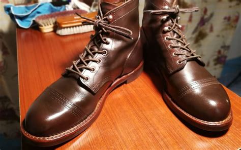 美国正品红翼8111伞兵靴redwing8084工装靴复古木屑底机车靴8015_虎窝淘