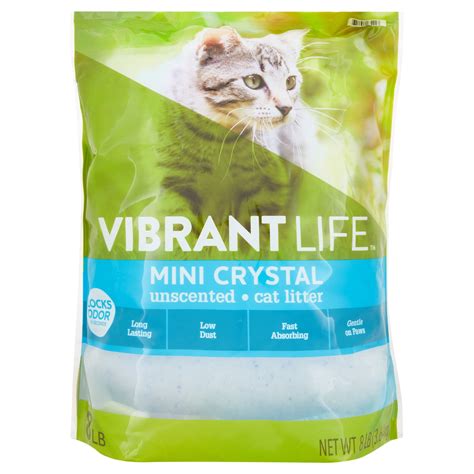 Vibrant Life Mini Crystal Unscented Cat Litter, 8 lb - Walmart.com