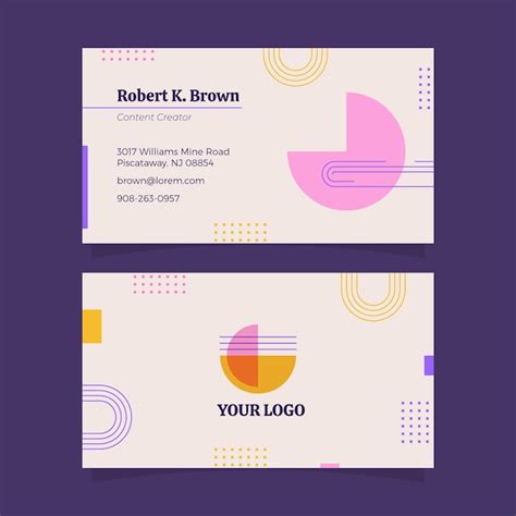 Business Card Design Vector 的图像结果