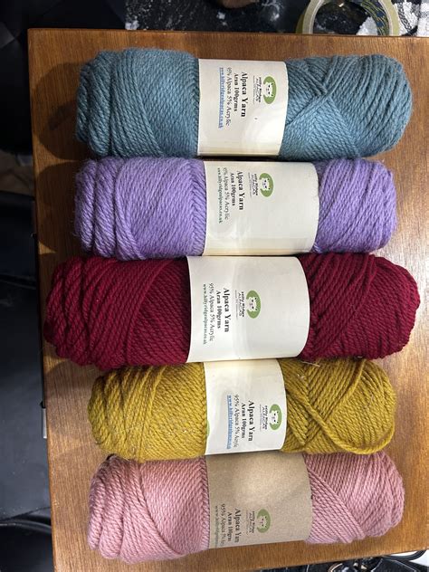 Alpaca yarn Aran weight 100grms - Hilly Ridge Alpacas