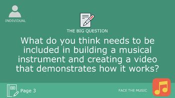 STEM Challenge - Project Face the Music - Build Musical Instruments