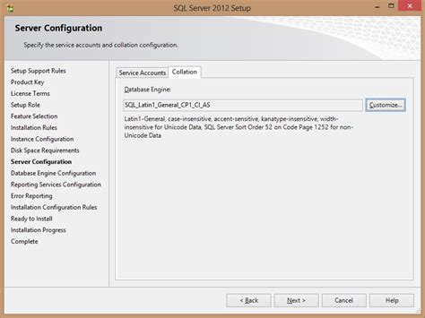 Configure SQL 2012 的图像结果