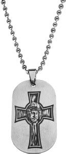 M Men Style Lord Christan Christ Jesus Cross Head Religious Pendant ...