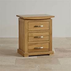 Bedside Table by Tokyo 3 Drawer Bedside Table In Solid Oak Oak Furniture Land Bedside Table