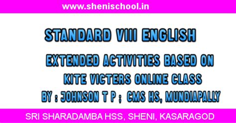 SHENIBLOG: STANDARD VIII ENGLISH- THE VILLAGE BLACKSMITH- EXTENDED ...