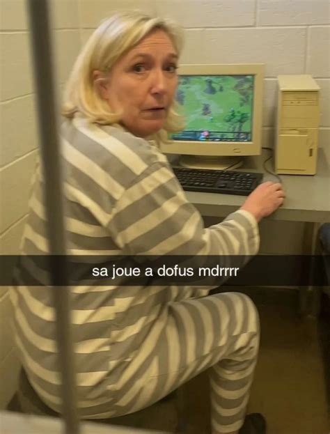 Marine Le Pen joue à Dofus en prison