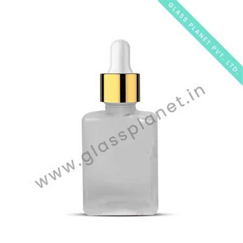 Glass Bottles - 30ml Rectangular Clear Glass Cosmetic Bottle Trader ...