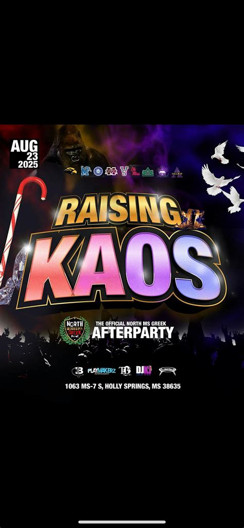 PLAYMAKERZ X SME: RASING KAOS NORTH MS GREEK PICNIC AFTERPARTY, 1063 MS ...