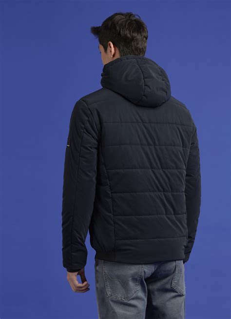 Navy Full Sleeve Hooded Jacket | Pepe Jeans India