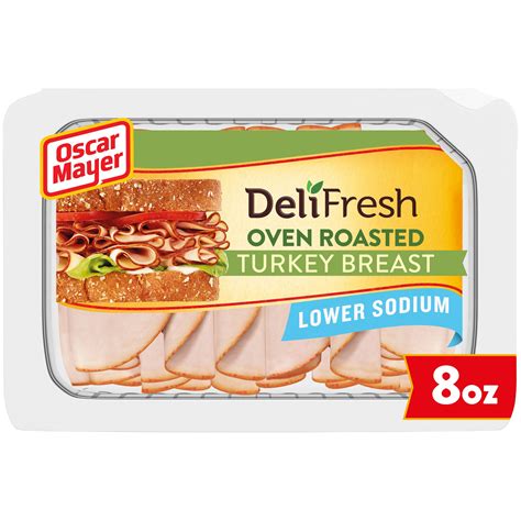 Oscar Mayer Deli Fresh Oven Roasted Sliced Turkey Breast Deli Lunch ...