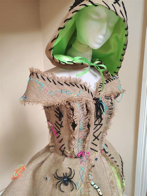 Burlap Halloween Monster Costume,bug Filled Burlap Sack Dress - Etsy