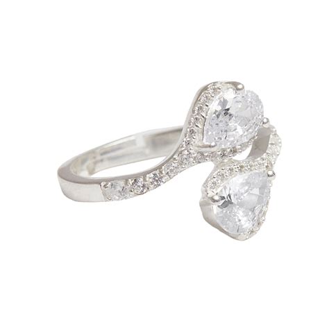 Dainty Pear Shaped Solitaires 925 Sterling Silver Ring – VOYLLA