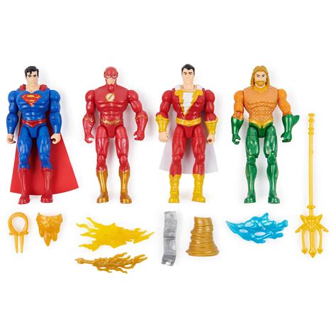 Amazon.com: DC Comics, Action Figures 4-Pack, Superman, The Flash ...