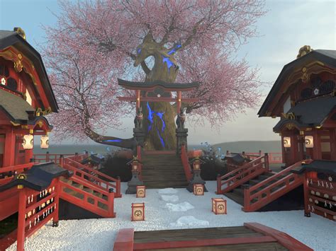 I recreated the Grand Narukami Shrine and put a friend in it : r ...