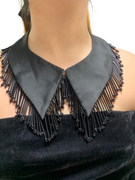 Black Women False Collar Detachable Dickey Collar Detachable Collar ...