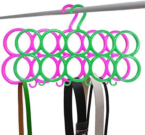 Kuber Industries 10-Circle Plastic 2 Pieces Ring Hanger for Scarf ...