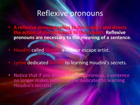 Reflexive and intensive pronouns | PPTX