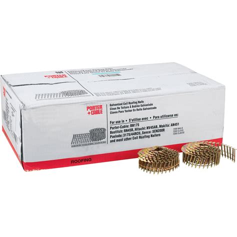 Porter-Cable Galvanized Coiled Roofing Nails — 1 1/4in. | Northern Tool
