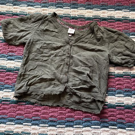 Brand: Knox rose Description: Olive green blouse... - Depop