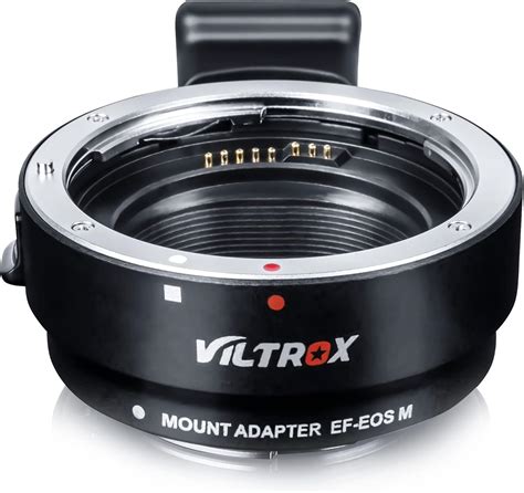 Amazon.com : VILTROX EF-EOS M Lens Mount Auto Focus Adapter, Compatible ...