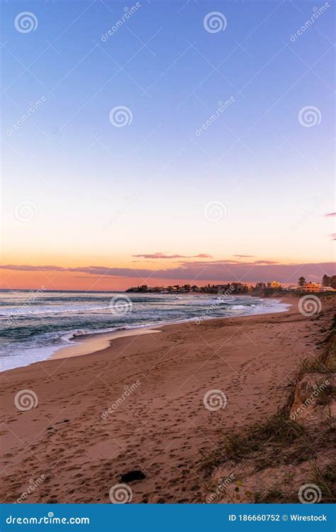 Amazing View of Seabright State Beach at Sunset, Santa Cruz, California ...