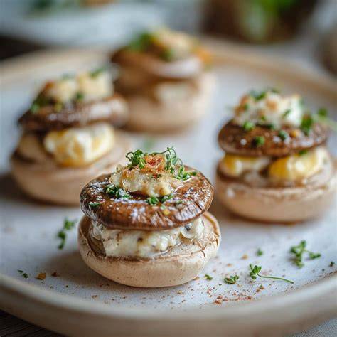 macarons, mushrooms stuffed with sardines - Incredible Macarons and Delicious Mushrooms Stuffed ...
