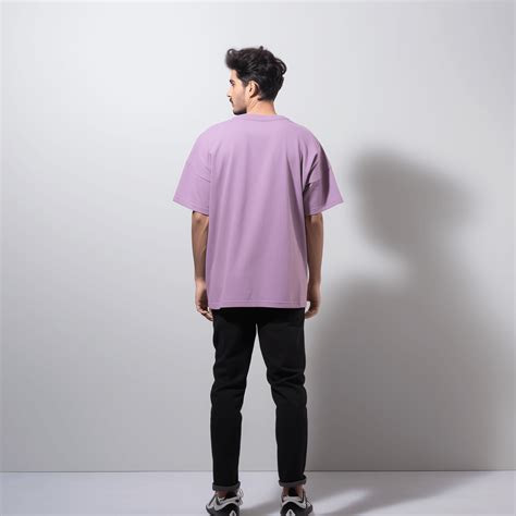 Solid Lavender Oversized Tshirt For Men and Women – Prabhubhakti