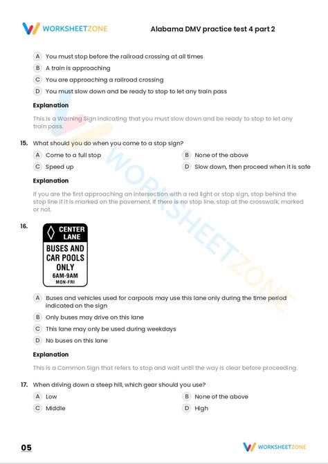 Free Printable Alaska DMV Practice Test Part Worksheet, 59% OFF