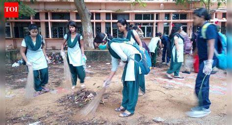 RD University candidates clean campus premises as part of poll campaign ...
